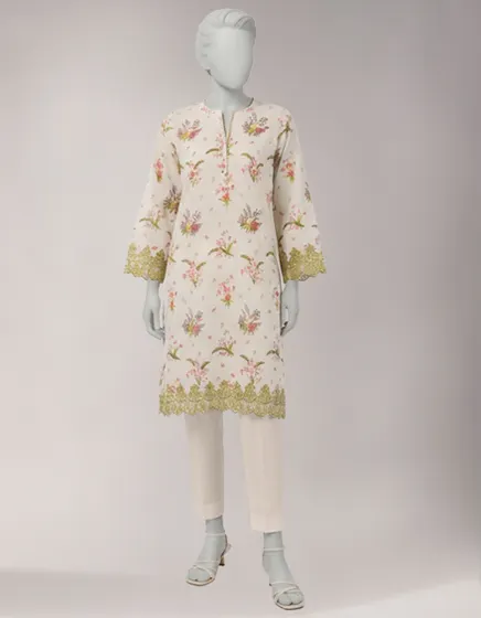 MULTICOLOR LAWN EMBROIDERED UNSTITCHED 2PC - Image 3