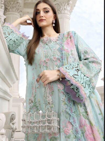 Maria B 3 Piece Unstitched Embroidered