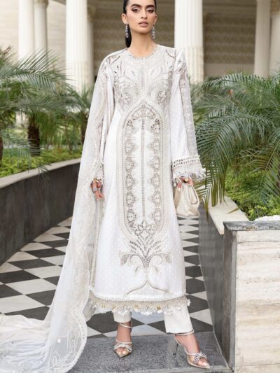 Maria B 3 Pce Jaquard lawn