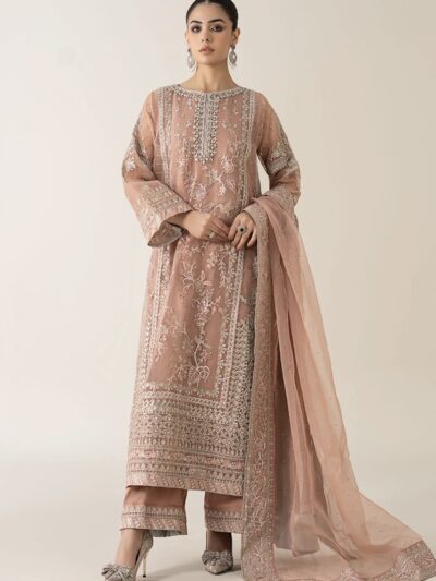 MARIA.B. 3 Piece Embroidered Organza Suit