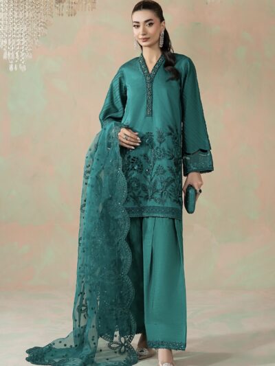 MARIA.B. 3 Piece Silk Net Suit