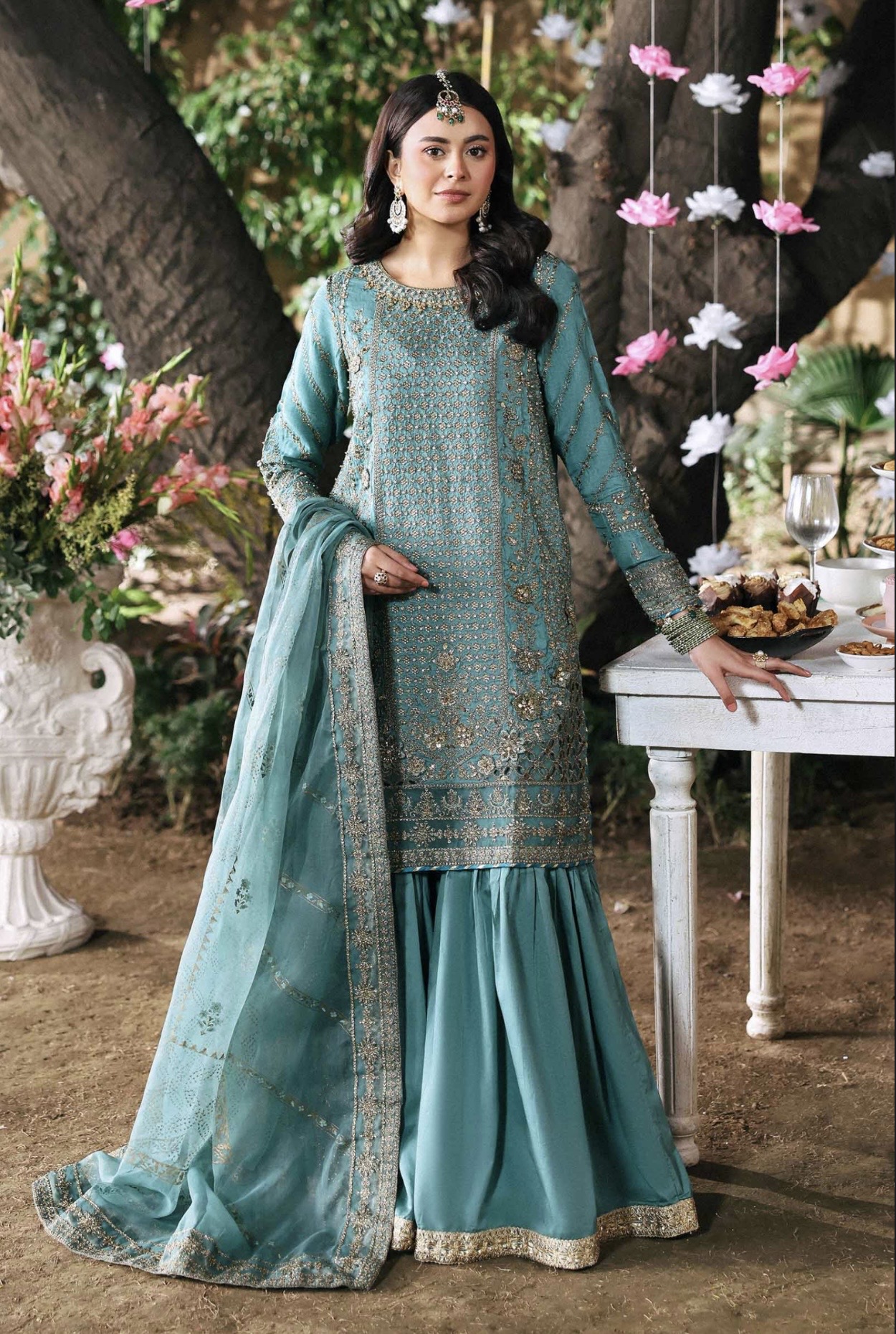 MARIA.B. 3 Piece Raw Silk Suit
