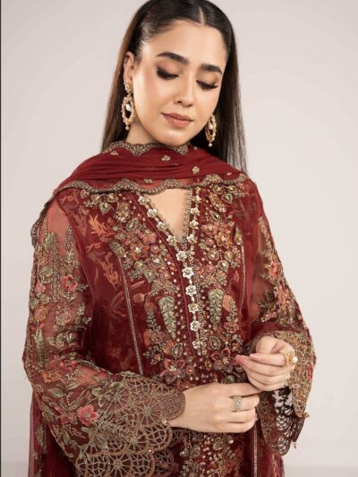 MARIA.B. 3 Piece Emb Organza Suit
